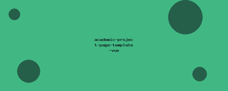 academic-project-page-template-vue